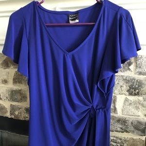 Royal blue blouse